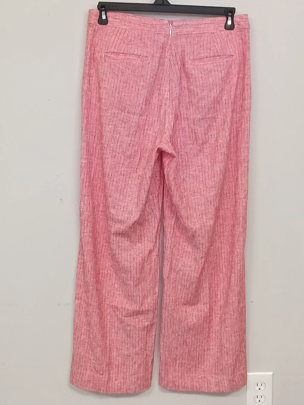 Banana Republic Linen Blend Wide Leg High Waist Nautical Sailor Trouser Pants 8